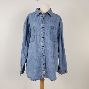 Levi Strauss Signature Denim Button Down Shirt 2XL